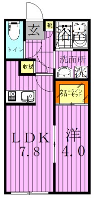 Ambition花畑 間取り図