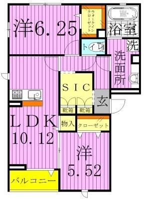 Ｂｌｕｍｅｎｌｉｅｄ 間取り図