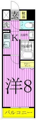 ユリカロゼ西新井 間取り図