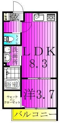 シティハウス豊四季 304号室 間取り