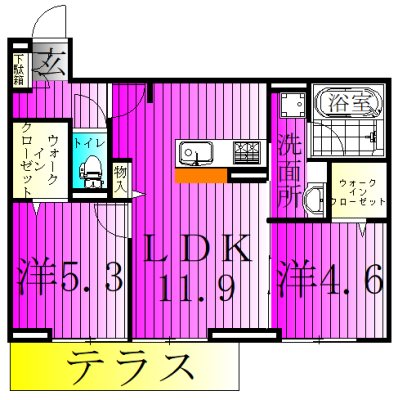 スリーレイヤー柏の葉(Three　Lyaer柏の葉) 102号室 間取り