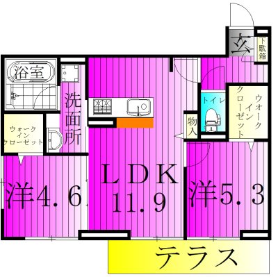 スリーレイヤー柏の葉(Three　Lyaer柏の葉) 103号室 間取り