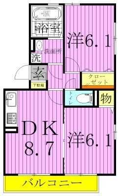 シャルマン西新井１ 間取り図