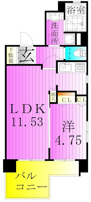 ＣＩＴＹ　ＳＰＩＲＥ三ノ輪 間取り図