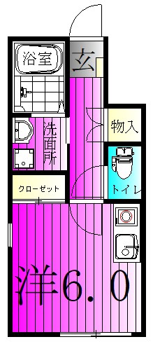 ベレガンス新鎌ヶ谷Ⅱ 101号室 間取り