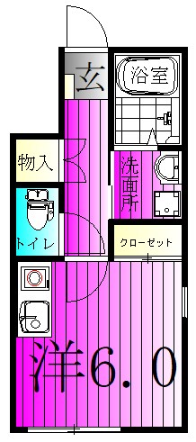 ベレガンス新鎌ヶ谷Ⅱ 102号室 間取り
