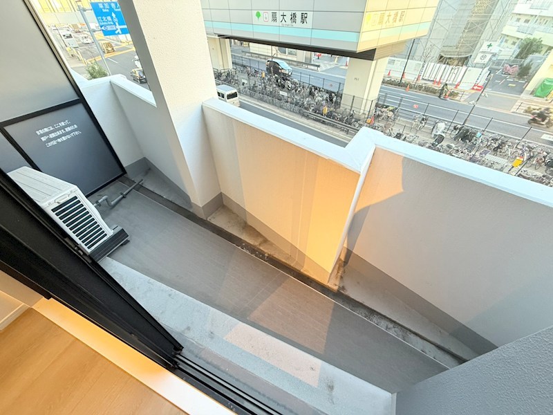 オモチデ扇大橋 ベランダ