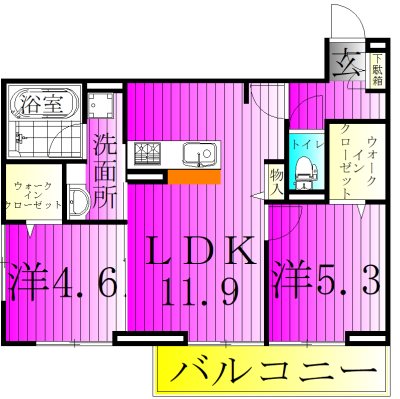 スリーレイヤー柏の葉(Three　Lyaer柏の葉) 203号室 間取り