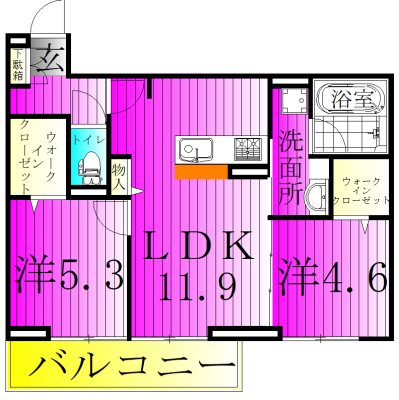 スリーレイヤー柏の葉(Three　Lyaer柏の葉) 302号室 間取り