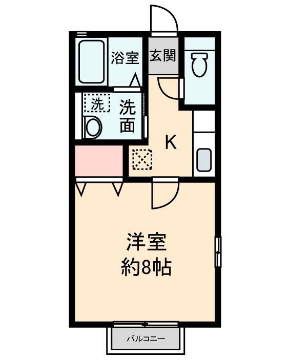 ジュピターB 201号室 間取り