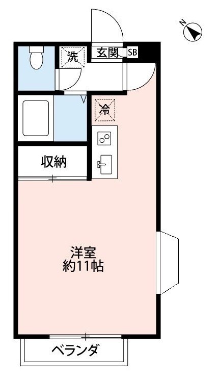コスモ鎌ヶ谷 108号室 間取り