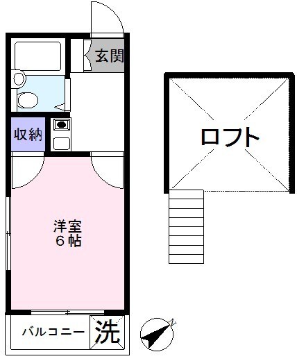 アネックス元山 206号室 間取り