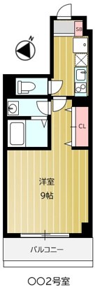 LANART北小金 1002号室 間取り