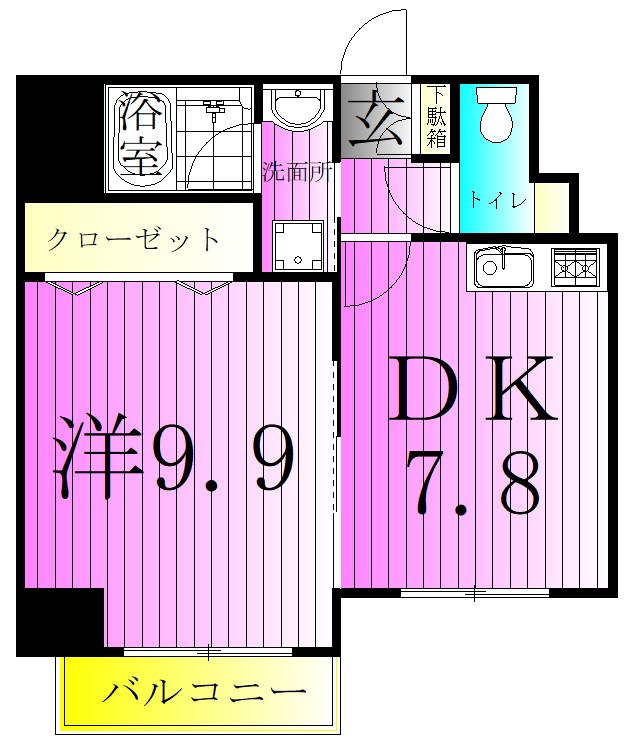 ＰＡＰＩＬＬＯＮ 間取り図
