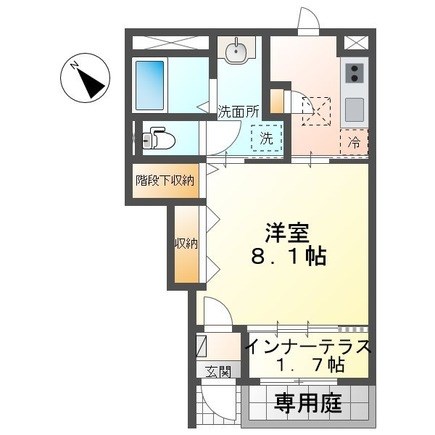 ＧＲＡＣＥＲＹ 103号室 間取り