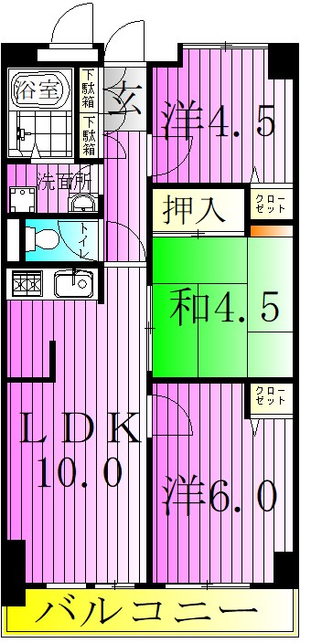 大師グリーンプラザ  間取り図