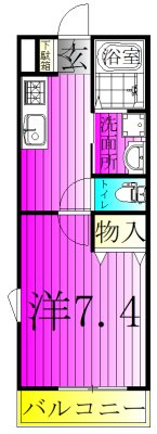 Maison Claire南柏 101号室 間取り