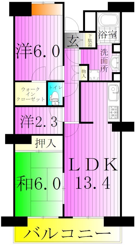 ウイングプラザ 間取り図