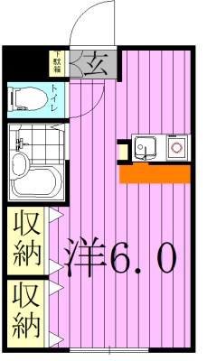 オリバーハウスⅡ 102号室 間取り