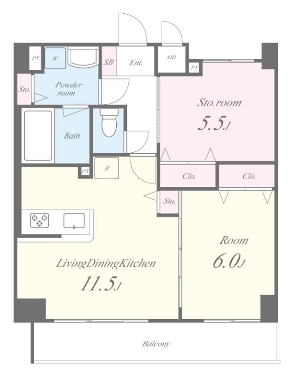 コンフォース堀切 間取り図