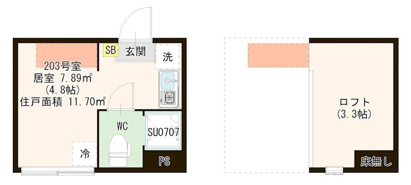 ハーモニーテラス千住河原町Ⅲ 間取り図