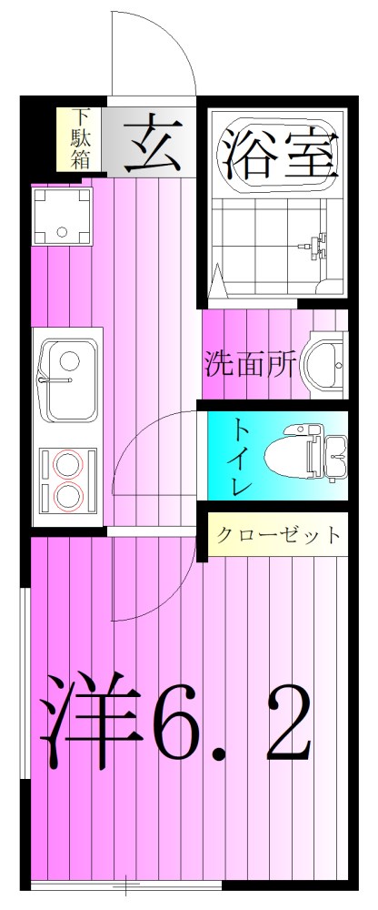 セナリオフォルム五反野Ⅲ 間取り図