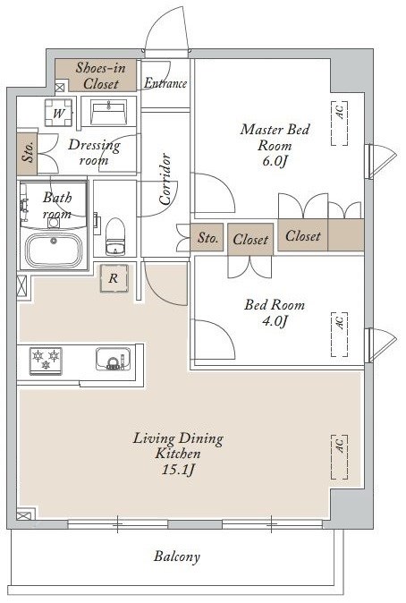 ＨＦ東尾久レジデンス 間取り図