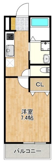 Maison Claire南柏 202号室 間取り
