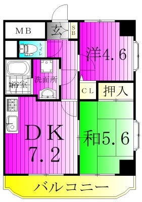 YRレジデンス 501号室 間取り