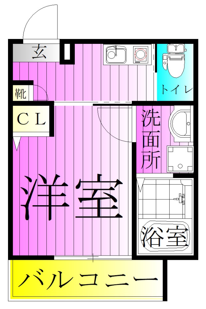 MELDIA竹ノ塚Ⅲ 間取り図