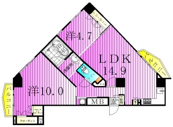 プライムアーバン千住 間取り図