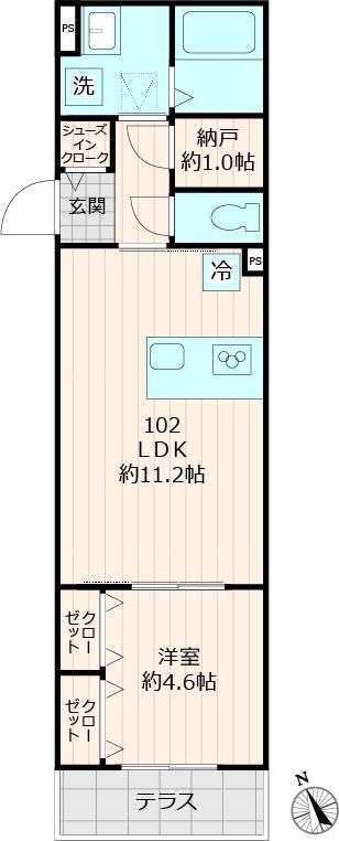 仮称メゾンブルー 間取り図
