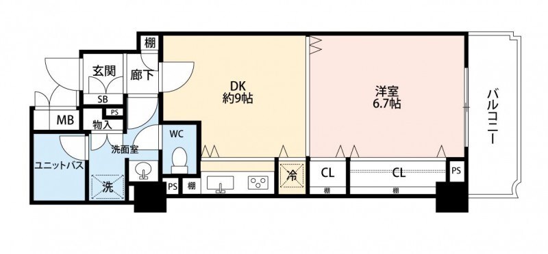 KAMEI.BLD 406号室 間取り