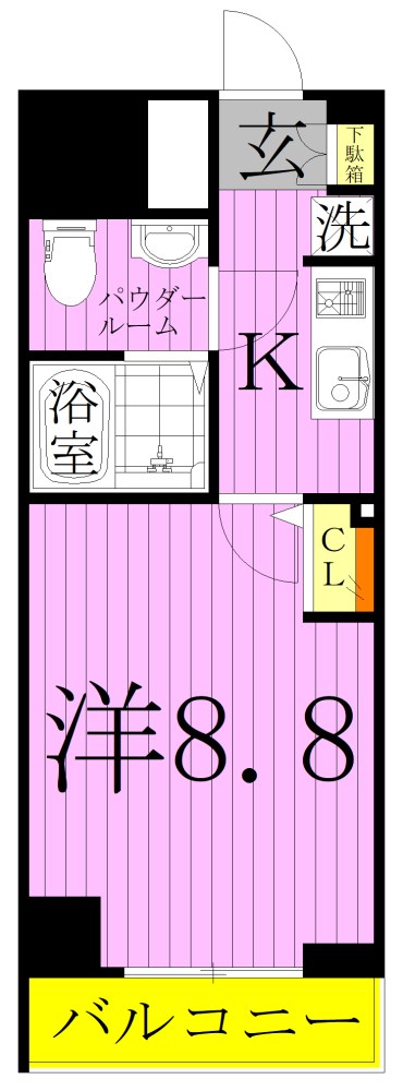 ミルーナヒルズ西新井大師ＷＥＳＴ 間取り図