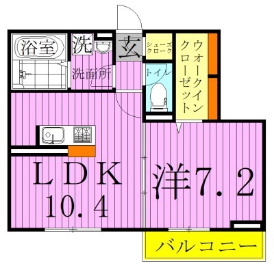 クレールＸ 間取り図