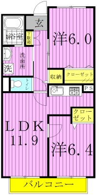 エクセルシァ　ＪＭ 101号室 間取り