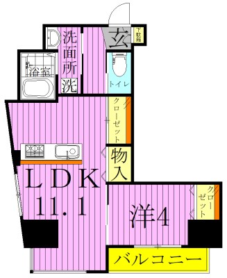 Bonheur Dear court 間取り図
