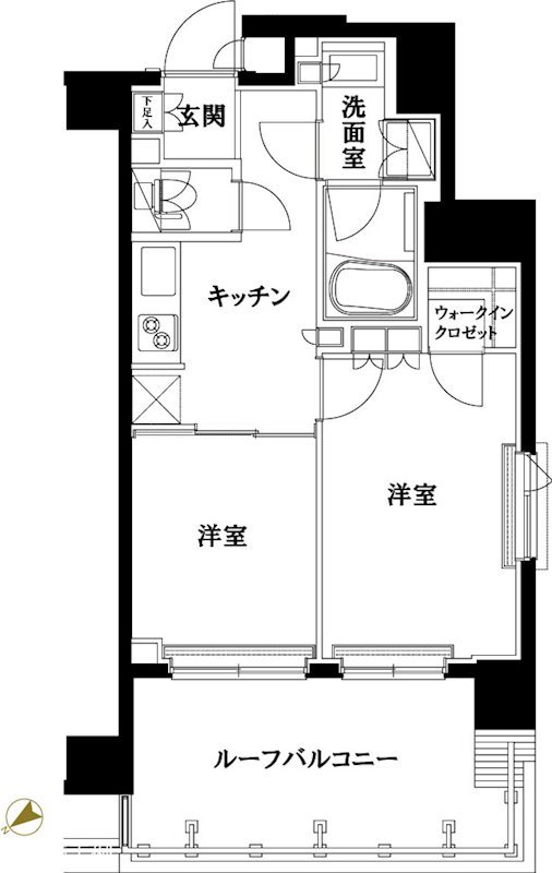 ルーブル五反野弐番館 間取り図