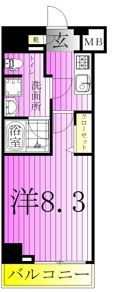 ARCOBALENO KANAMACHIⅡ 間取り図