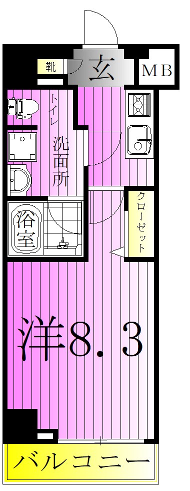 ARCOBALENO KANAMACHIⅡ 間取り図