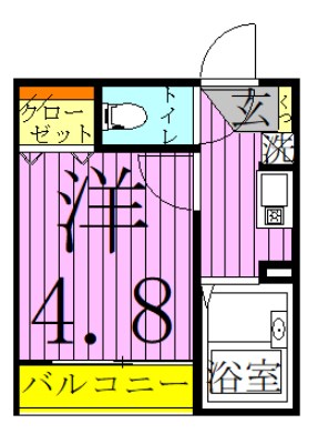 メルディア竹ノ塚2丁目2 間取り図