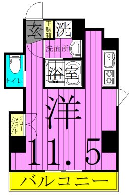 Ｙビル足立江北ティアラ 間取り図