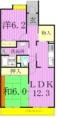 コーポレート新柏駅前1号棟 503号室 間取り
