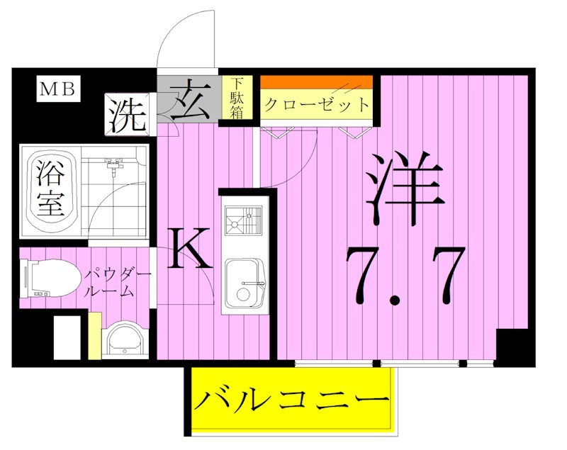 AZEST梅島 間取り図