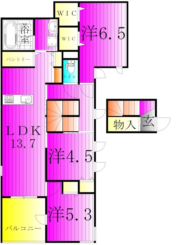 ＦｏｒｅｓｔＧｒａｎｄｅⅠ 間取り