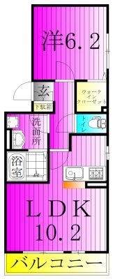 ロイヤルソフィア 202号室 間取り