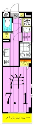 カーサ内山 間取り図