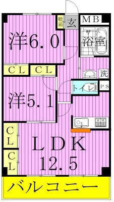 フォーレスト北綾瀬１ 間取り図