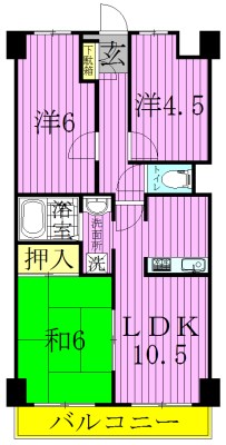 プロフィットリンク竹ノ塚 間取り図