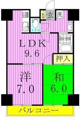 プロフィットリンク竹ノ塚 間取り図